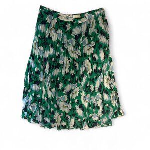 Maeve Anthropologie Floral Pleated Midi Skirt – XL